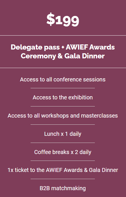 AWIEF - AWIEF2023 Conference EFT payment details